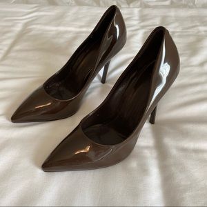 Brown stiletto heels